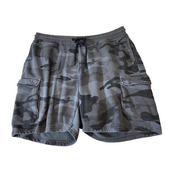 CSG Mens Size 2XL Camouflage Cargo Shorts Drawstring Waist Pockets Gorpcore Y2K - Picture 1 of 8